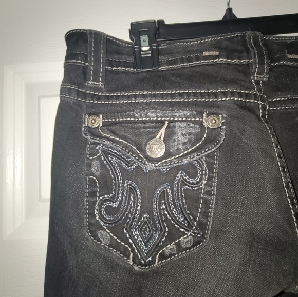 MEK Oaxaca Women's Black Jeans Size 29/34 - Picture 12 of 16